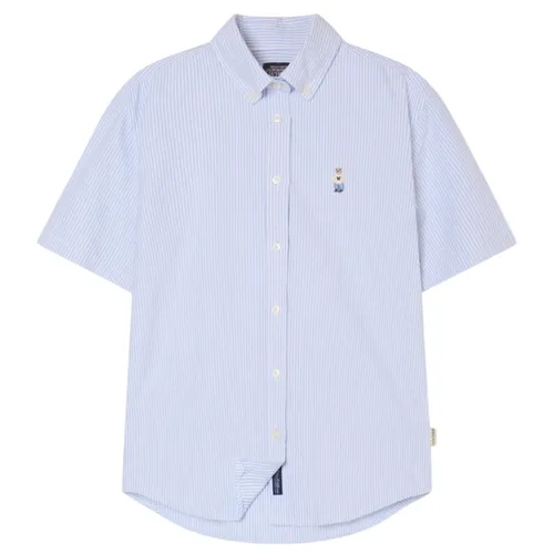 Áo Sơ Mi Nữ WHOAU Steve Oxford Shirts Slim Fit WHYWG2552F-LightBlue Màu Xanh Nhạt