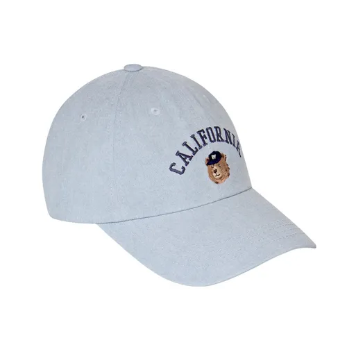 Mũ WHOAU Steve Head Embroidered Washed Ball Cap WHACG1112A-51-LIGHTBLUE Màu Xanh Blue