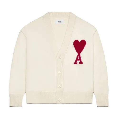 Áo Cardigan Nam Ami Paris BFUKC006 018 Màu Be Size S
