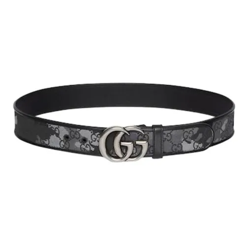 Thắt Lưng Nam Gucci GG Marmont Belt 858004 AAFWK Màu Xám Đen Size 85