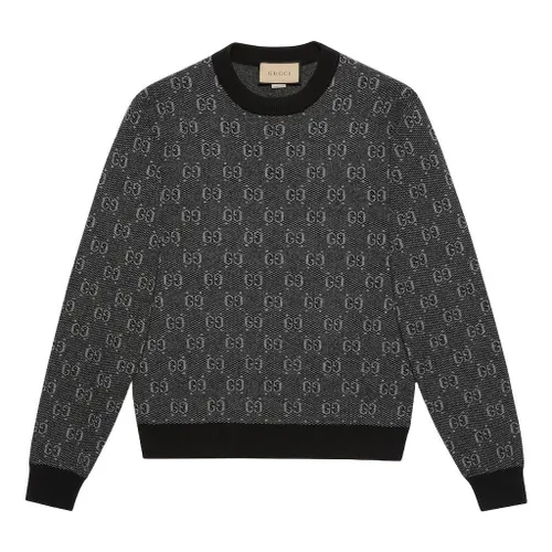 Áo Len Nam Gucci GG Grey/ Black 761549 XKDK5 1230 Màu Xám Đen Size XS