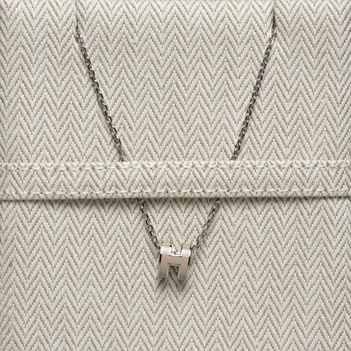 Dây Chuyền Nữ Hermès Mini Pop H Necklace In Marron Glace PHW Màu Nâu Hạt Dẻ
