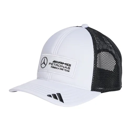 Mũ Adidas Mercedes Amg Petronas Formula One Team Snapback Logo Trucker Cap JX6451 Màu Trắng Đen Size OSFW