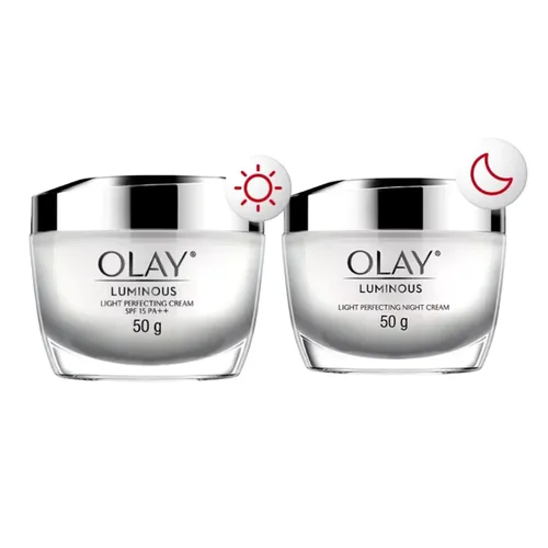 Set Kem Dưỡng Sáng Da Ban Ngày + Ban Đêm Olay Luminous 50gx2