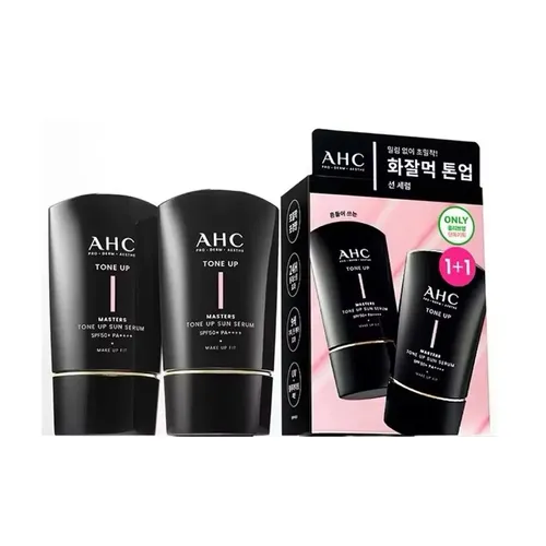 Set Kem Chống Nắng Nâng Tone AHC Masters Tone-Up Sun SPF 50+/PA++++ (2 x 50ml)
