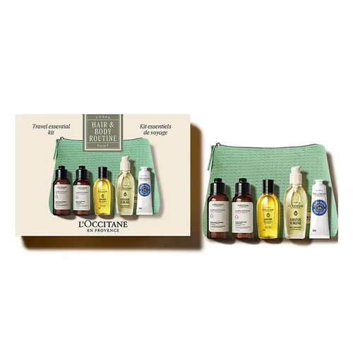 Set Dưỡng Da L'Occitane Travel Essential Kit 6 Món