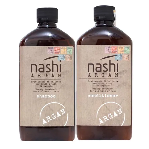 Dầu Gội Xả Phục Hồi Hư Tổn Nashi Argan Shampoo & Conditioner (500ml x 2)