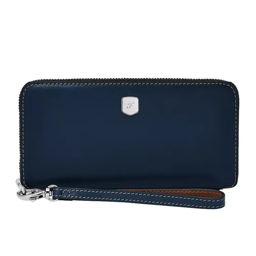 Ví Nữ Fossil Logan Fossil Lennox Zip Continental Wallet SL10037545 Màu Xanh Lam