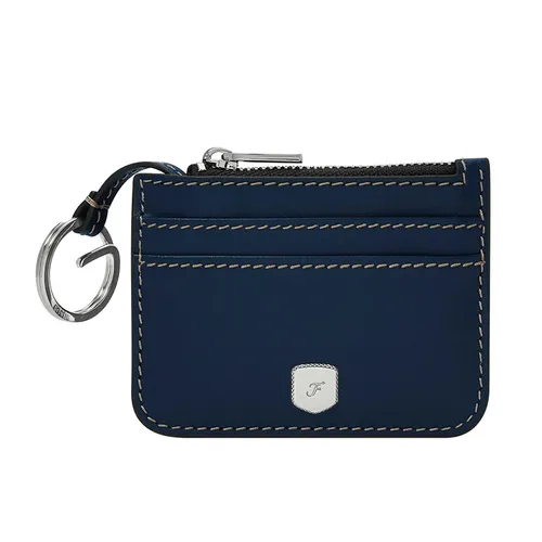 Ví Đựng Thẻ Nữ Fossil Logan Fossil Lennox Zip Card Case SL10078545 Màu Xanh Lam