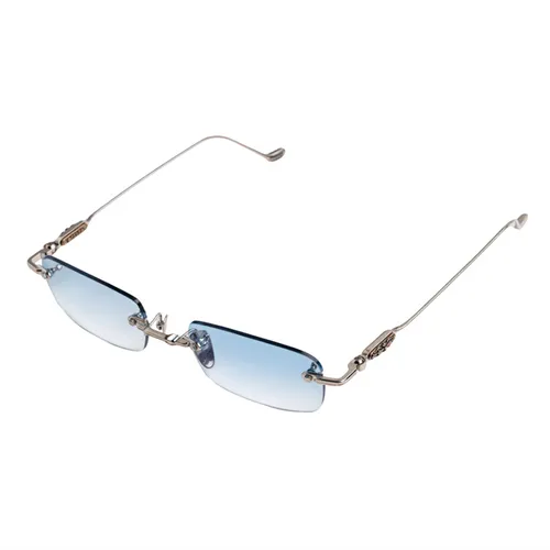 Kính Mắt Chrome Hearts Soffffffffers I Shiny Sliver Màu Xanh Bạc