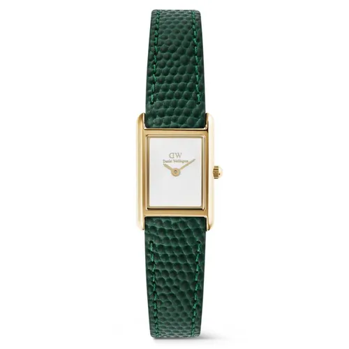Đồng Hồ Nữ Daniel Wellington Bound Mini Green Lizard White Gold DW00100906 Màu Xanh Vàng