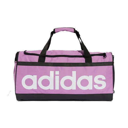Túi Trống Adidas Linear Essentials Medium Duffel Bag IZ1898 Preloved Purple/ White Màu Tím