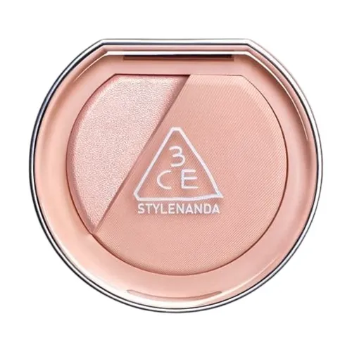 Phấn Má Hồng Kèm Bắt Sáng 3CE Blushlighter Beige Hour Màu Hồng Nude