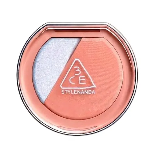 Phấn Má Hồng Và Bắt Sáng 3CE Blushlighter Coral Flush Màu Hồng Cam San Hô
