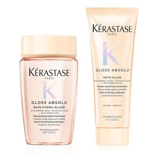 Combo Dầu Gội + Dầu Xả Kérastase Gloss Absolu Bain Hydra-Glaze Shampoo 80ml + Insta Glaze Conditioner 75ml