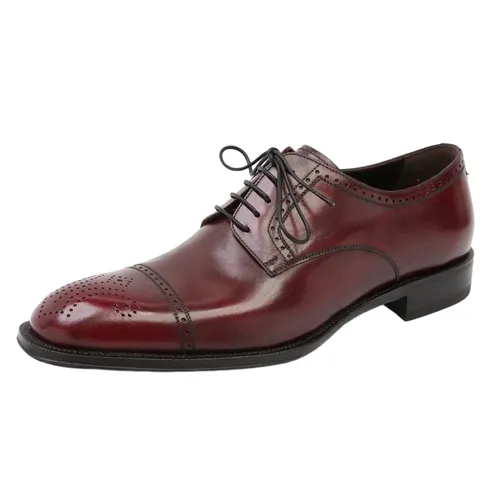 Giày Tây Nam Germano Bellesi 1079 Màu Nâu Đỏ Size 38.5