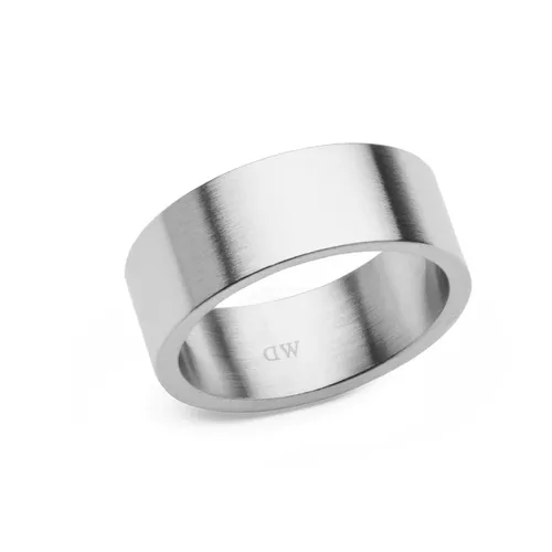 Nhẫn Daniel Wellington Line Ring Brushed Silver 8mm DW00401780 Màu Bạc Size 64