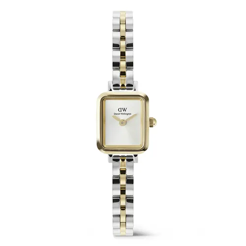 Đồng Hồ Nữ Daniel Wellington Quadro Mini Arch 3-Link Two Tone DW00100925 Màu Vàng - Bạc