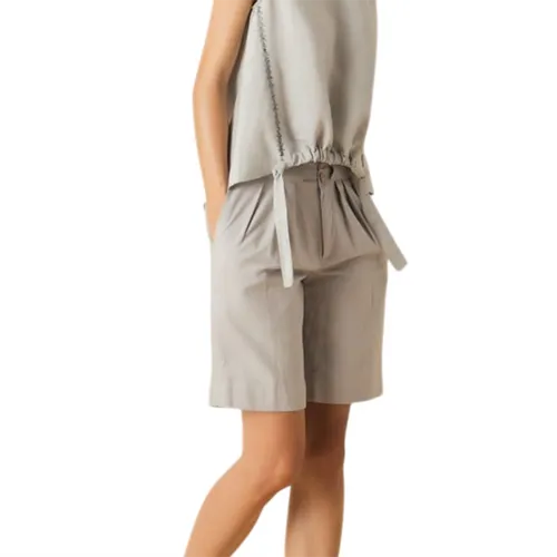 Quần Short Nữ F2 Fashion & Freedom Grey Linen Pants Become Discover QS30-X-S-1120 Màu Xám Size S