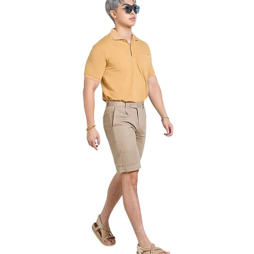 Quần Short Nam F2 Fashion & Freedom Linen Tender Drit SN17-K-29-0919 Màu Kem Size 29
