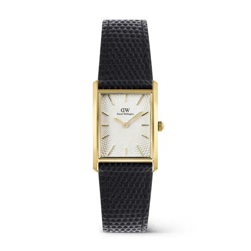 Đồng Hồ Daniel Wellington Bound Black Lizard Guilloché Gold Watch DW00100899 Màu Đen - Vàng