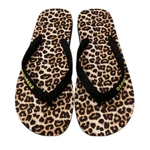 Dép Nam Dsquared2 FFM0001 17208868 M4269 Màu Họa Tiết Da Báo Size 39