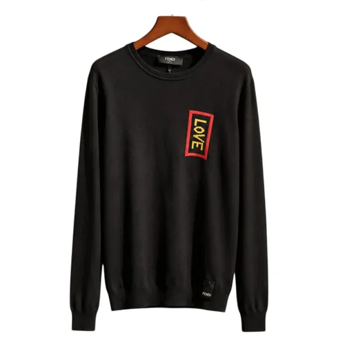 Áo Len Nam Fendi Love 172405UMA Màu Đen Size 46