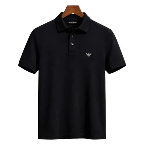 Áo Polo Nam Emporio Armani Black Polo With Chest Logo 211804-3R461-00020 Màu Đen Size XL
