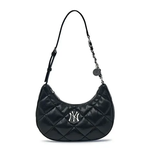 Túi Đeo Vai Nữ MLB Basic Quilted PU Hobo Bag NY Yankees 3ABQBQ16N-50BKS Màu Đen