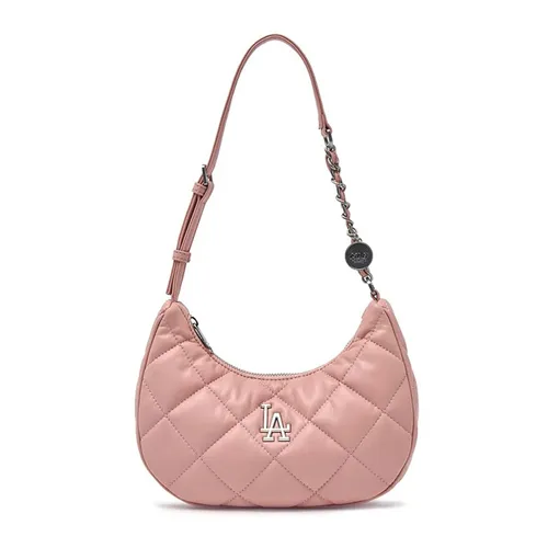 Túi Đeo Vai Nữ MLB Basic Quilted PU Hobo Bag LA Dodgers 3ABQBQ16N-07PKL Màu Hồng