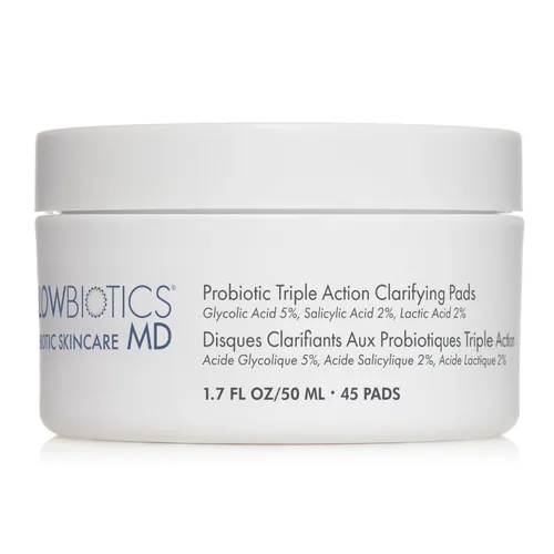 Toner Pad Thanh Tẩy Da Glowbiotics Probiotic Triple Action Clarifying Pads 50ml (45 Miếng)