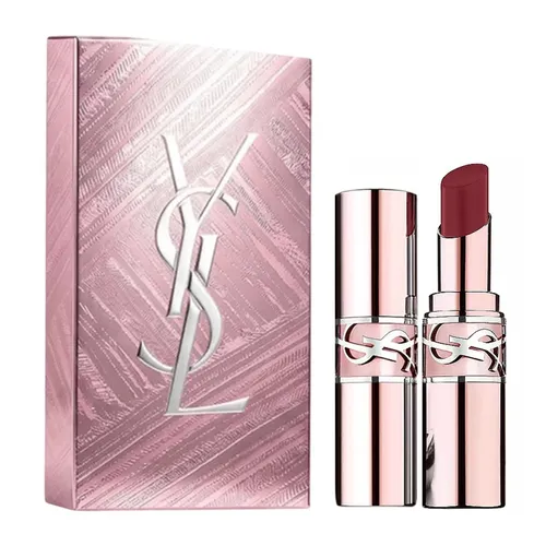 Set Son Dưỡng Yves Saint Laurent YSL Loveshine Candy Glow Balm 5B Nude Crush Màu Đỏ Nâu + Hộp Quà Limited