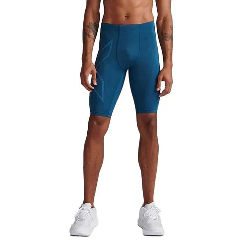 Quần Ngắn Thể Thao 2XU Mens Light Speed Compression Shorts MA5331b-MAJ/MRF Màu Xanh Blue Size S
