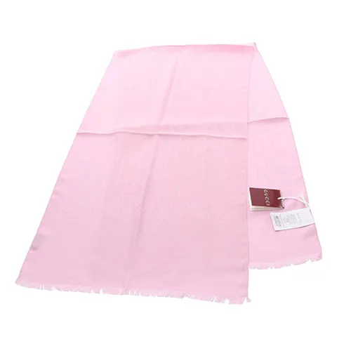 Khăn Choàng Gucci GG Pattern Scarf Pink Wool And Silk Màu Hồng