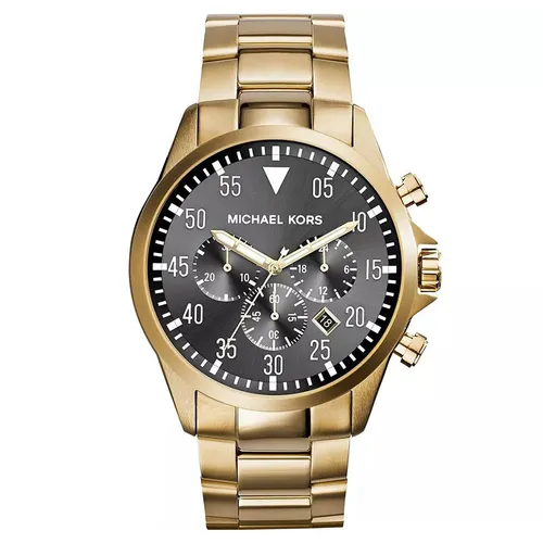 Đồng Hồ Nam Michael Kors MK Gage Black Tone Chronograph Watch 45mm Màu Vàng Đen