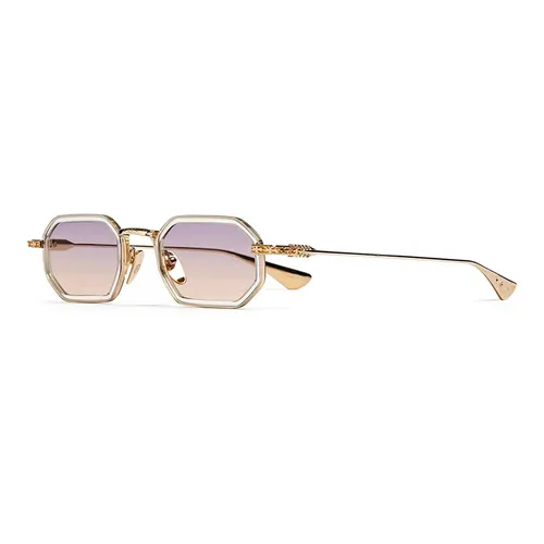 Kính Mát Chrome Hearts Stylida Crystal Gold Plate Gradient Sunglasses Màu Tím Vàng