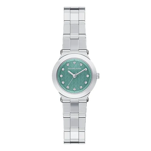 Đồng Hồ Nữ Michael Kors MK7569 Petite Billie Silver-Tone Watch Màu Bạc Xanh