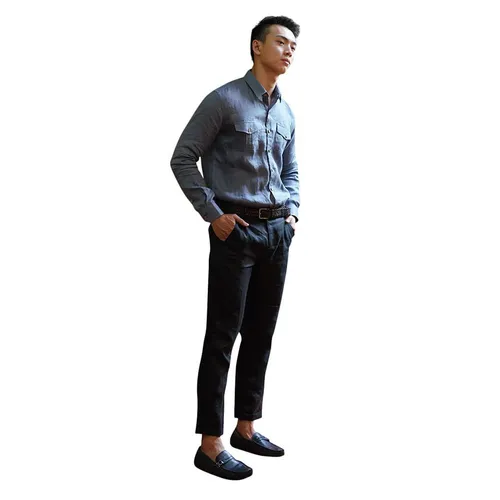 Quần Dài Nam F2 Fashion & Freedom Linen DN08-D-29-0520 Màu Đen Size 29