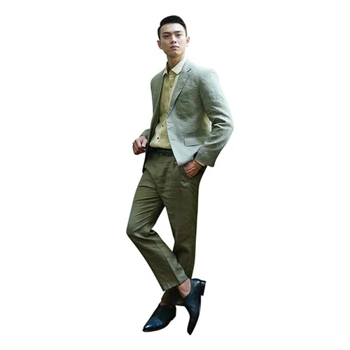 Quần Dài Nam F2 Fashion & Freedom Linen DN10-XR-29-0520 Màu Xanh Rêu Size 29