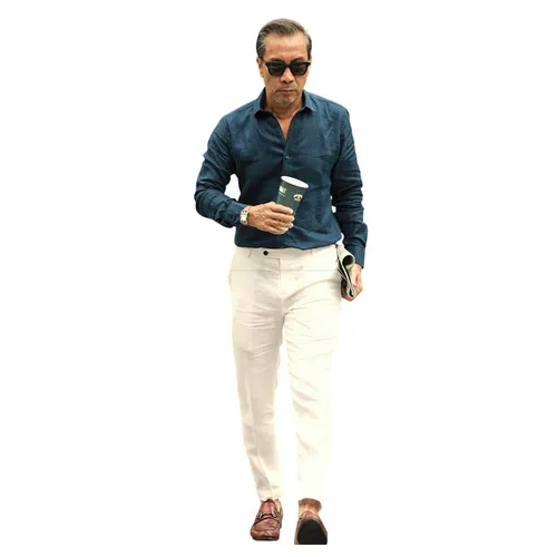 Quần Dài Nam F2 Fashion & Freedom Linen DN01-T-28-0119 Màu Trắng Size 28
