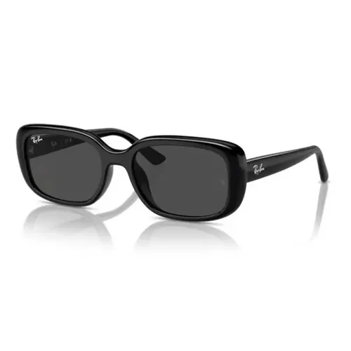 Kính Mát Unisex Rayban Black Dark Grey 0RB4421D 667787 Màu Đen Xám