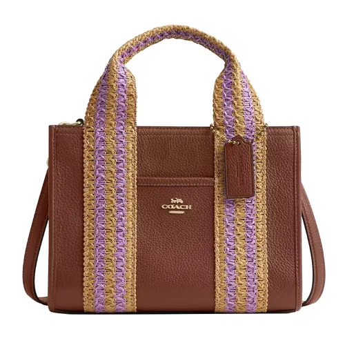 Túi Tote Nữ Coach Smith Tote Bag 24- Redwood Multi Màu Nâu
