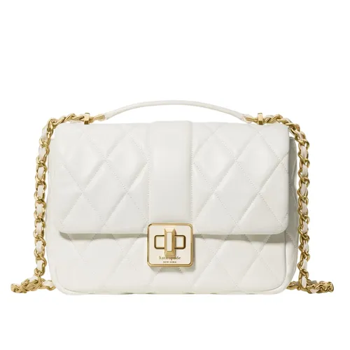 Túi Đeo Chéo Nữ Kate Spade Carey Quilted Small Flap Crossbody KM708 Màu Trắng