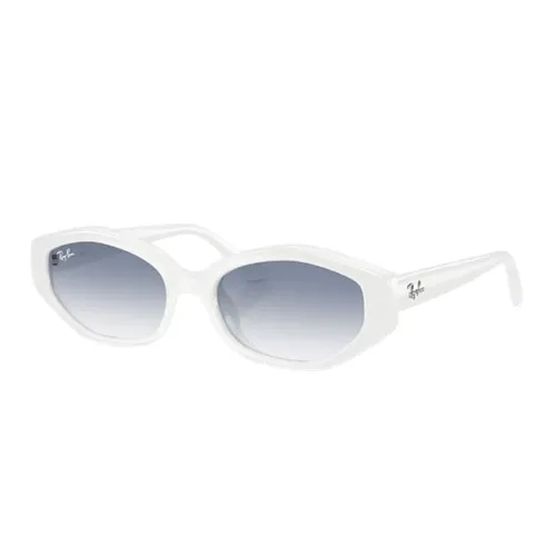 Kính Mát Unisex Rayban 0RB4473D 677219 White Clear Gradient Light Blue Màu Trắng Xanh