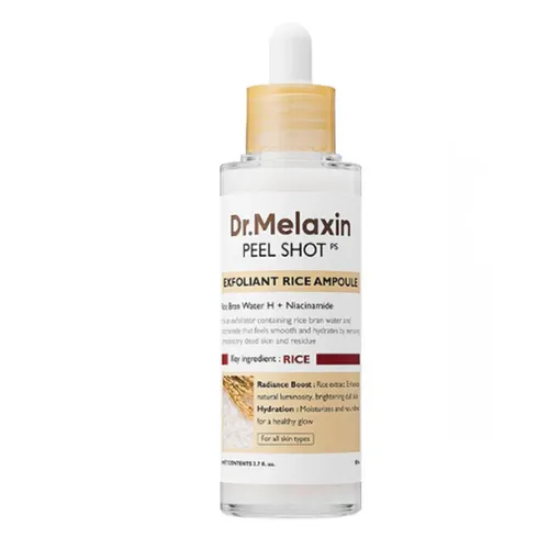 Tinh Chất Tẩy Da Chết Dr.Melaxin Peel Shot Exfoliating White Rice Ampoule 80ml
