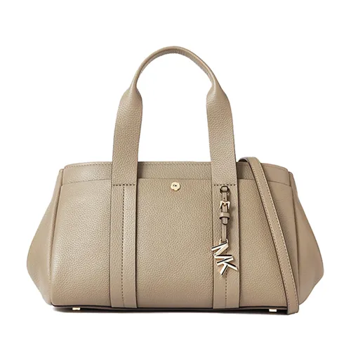 Túi Xách Tay Nữ Michael Kors MK Romee Small Satchel Leather Bag Màu Xám Nâu