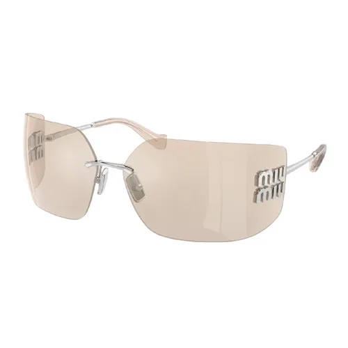 Kính Mắt Nữ Miu Miu Sunglasses Light Gold Lenses 0MU 54YS 1BC10F Màu Vàng Nhạt