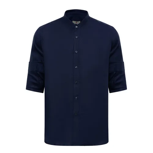 Áo Sơ Mi Linen Nam F2 Fashion & Freedom SMM177-XCT-S-0619 Màu Xanh Đen Size S