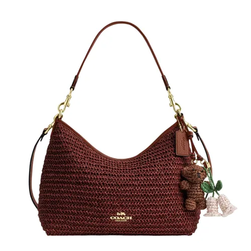 Túi Đeo Vai Nữ Coach Laurel Shoulder Bag With Charms CES23 Màu Nâu Đỏ
