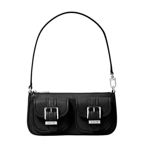 Túi Đeo Vai Nữ Michael Kors MK Zoe Small Pebbled Leather Pochette Bag 32S5SZCU1L Màu Đen